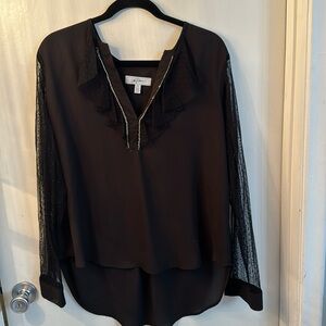 Women’s black blouse with rhinestones size XL